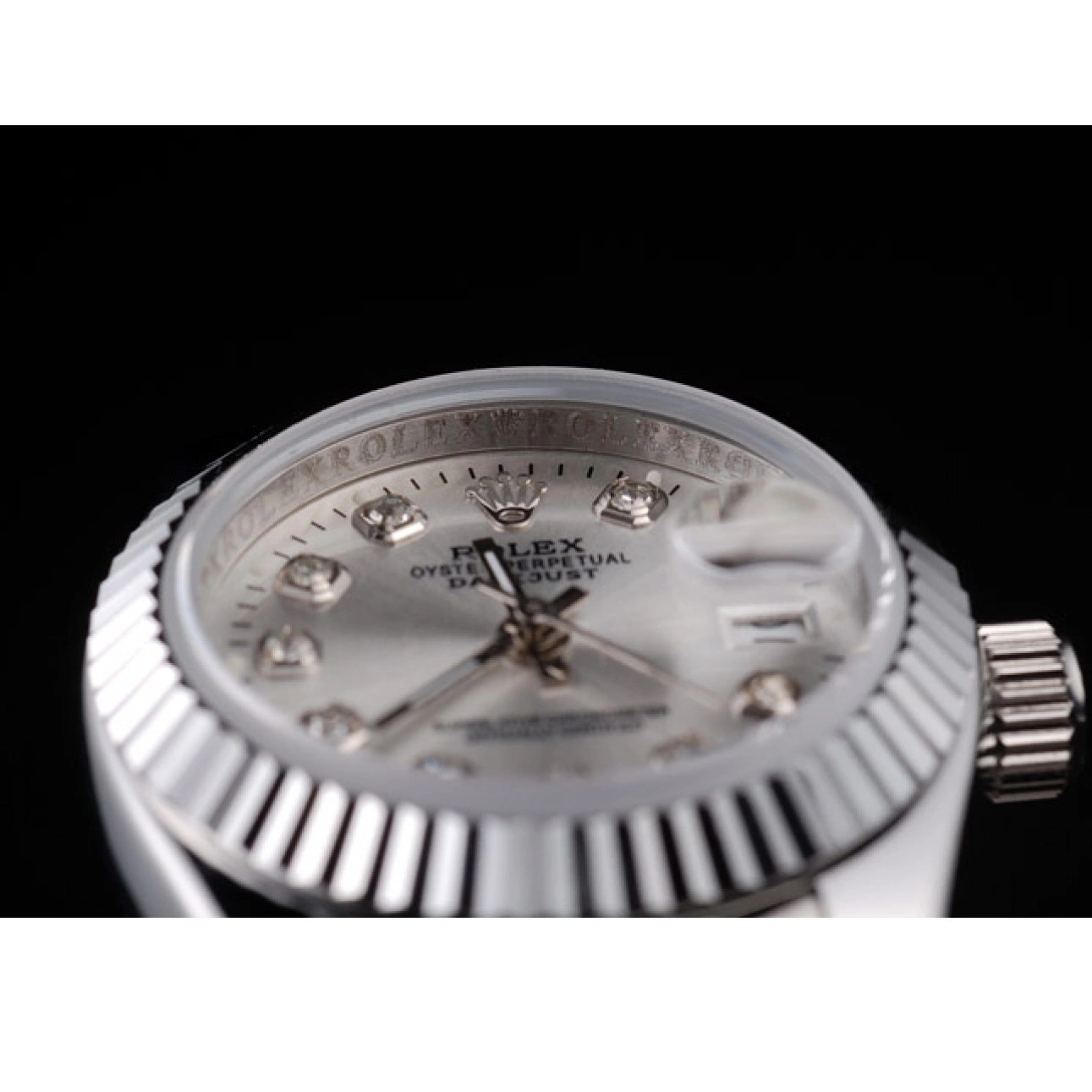 Rolex aaa copy Silver Rolex Datejust Polished Steel Stainless Dial 0712